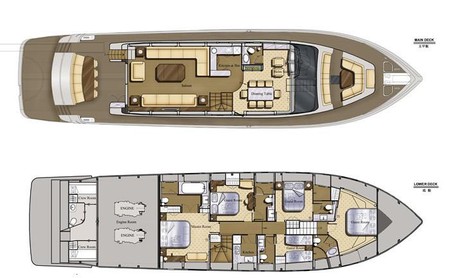 95 ft Flybridge Motor Yachts layout 2_