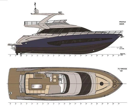 68' Luxury Cabin Cruiser Boats Layout 1(001)