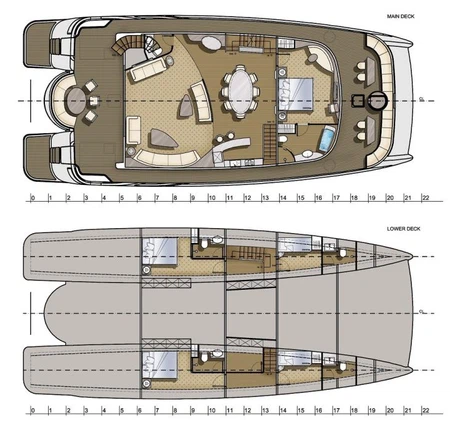 72 foot luxury catamaran yacht layout (2)